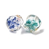 Transparent Resin Enamel Beads RESI-G119-10-2