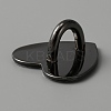 Metal Cell Phone Finger Ring Adhesive Metal Phone Finger Grip Loop Stand Heart Grip Holder Phone Charm Hook for DIY Hanging Supplies AJEW-WH0332-62B-1