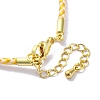 Polyester Cord Braided Bracelet Makings MAK-Z003-01G-18-3