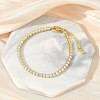 Clear Cubic Zirconia Tennis Bracelet BJEW-A132-02G-1