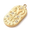 304 Stainless Steel Pendants STAS-F349-03G-02-2