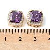 Brass Micro Pave Cubic Zirconia Beads KK-A253-20G-05-3