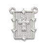 Brass Micro Pave Cubic Zirconia Pendants KK-C156-26P-1