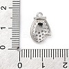 Christmas Series Brass Micro Pave Cubic Zirconia Pendants KK-Q010-01P-03A-3