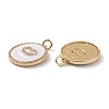Brass Micro Pave Clear Cubic Zirconia Pendants ZIRC-Z008-13G-3