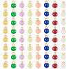 Glass Round Pendants PALLOY-TADJ00001-02-1