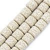 Synthetic Lava Rock Beads Strands G-S359-171M-1