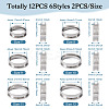12Pcs 6 Size 201 Stainless Steel Grooved Finger Ring Settings RJEW-TA0001-05P-2