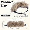 Faux Fur PU Leather Chain Belts AJEW-WH20072-55A-01-2