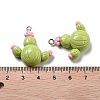 Spring Theme Opaque Resin Pendants RESI-R444-04D-3