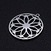 Non-Tarnish 201 Stainless Steel Pendants STAS-Q201-JN345-1-2