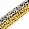 Fashionable 304 Stainless Steel Cuban Link Chain Bracelets STAS-A028-B065-1