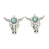 Bohemian Synthetic Turquoise Cattle Pendants FIND-Z112-01AS-06-1