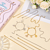 13Pcs 304 Stainless Steel Paperclip Chain Bracelets BJEW-OC00003-4