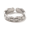 Non-Tarnish 304 Stainless Steel Open Cuff Rings RJEW-Z018-01P-2