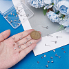 24Pcs 3 Styles Sterling Silver Round Ball Stud Earring Findings FIND-ME0002-56-3