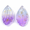 Two Tone Transparent Spray Painted Glass Pendants GLAA-T017-03A-B02-3