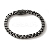 316 Surgical Stainless Steel Box Chain Bracelets with Magnetic Clasps BJEW-Q349-06B-02-1