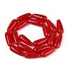 Opaque Glass Beads Strands GLAA-Q113-03A-C02-2