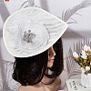 Linen Mini Hat Fascinator Base AJEW-WH0561-32E-5
