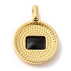 Brass with Cubic Zirconia Pendants KK-K339-01G-04-2
