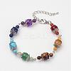 Natural & Synthetic Gemstone Beaded Bracelets BJEW-P065-11-1