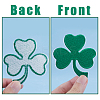 Saint Patrick's Day Iron on Shamrock Cloth Patches PATC-WH0005-36-4