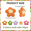 50Pcs 5 Colors Handmade Cotton Knitting Ornament Accessories DIY-ME0001-44B-2