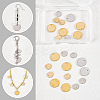 48Pcs 4 Colors Brass Charms KK-BC0002-18-NF-4