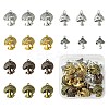 30Pcs 6 Styles Tibetan Style Alloy Mushroom Pendants TIBE-FS0001-14-1