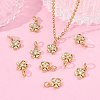 SHEGRACE Valentine's Day Brass Clear Cubic Zirconia Charms XGRQ3P989-577G-5