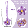 Handmade Polyester Flower Pendant Decorations HJEW-WH20020-011A-2