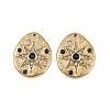 304 Stainless Steel Crystal Rhinestone & Dyed Natural Lapis Lazuli Pendants STAS-F322-14G-01-1