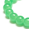 10MM Imitation Jade Glass Round Beads Stretch Bracelet for Women BJEW-JB07422-7