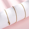 1.5MM 304 Stainless Steel Curb Chain Necklaces NJEW-T016-28G-1