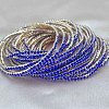 Brass Rhinestone Tennis Bracelets WG6EB7A-01-1