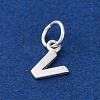 925 Sterling Silver Letter Charms STER-C012-01S-V-2