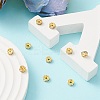 Brass Rhinestone Spacer Beads RB-YW0001-04B-01G-6