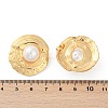 304 Stainless Steel ABS Plastic Pearl Stud Earrings for Women EJEW-U046-11G-5