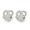 Brass Clear Cubic Zirconia Dangle Earrings EJEW-Q016-04P-2