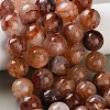 Natural Hematoid Quartz/Ferruginous Quartz Beads Strands G-H343-D14-16mm-1