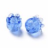 Transparent Handmade Bumpy Lampwork Beads LAMP-T017-15B-2