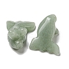Natural Green Aventurine Carved Healing Goldfish Figurines DJEW-D012-08E-2
