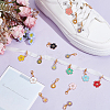 32Pcs 16 Styles Alloy Enamel Shoes Charms HJEW-PH01947-4