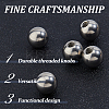 5Pcs 304 Stainless Steel Round Cord End Caps STAS-FH0002-40B-4