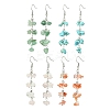 4 Pairs 4 Styles Natural Mixed Stone & Synthetic Turquoise Dangle Earrings for Women EJEW-TA00553-1
