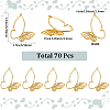70Pcs Tibetan Style Alloy Pendants TIBE-SC0002-22G-2