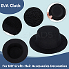 12Pcs 3 Styles EVA Cloth Mini Hat Fascinator Base AJEW-BC0007-02-4