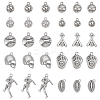 30Pcs 10 Styles Tibetan Style Alloy Pendants FIND-LP0001-60-1
