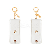 PU Leather Lipstick Holder Keychains AJEW-WH0270-203A-1